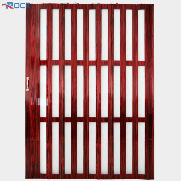 A porta deslizante de dobramento do PVC da isolação térmica para o escritório domiciliário do balcão