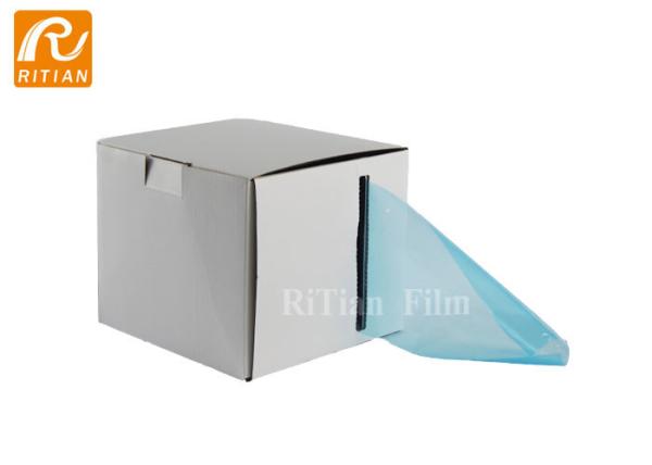 Blue Color PE Dental Barrier Film 4x6x1200pcs 50mic For Medical Device OEM