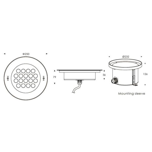 C4FB1857 C4FB1818 RGB Dimmable утопило подводные света СИД сделанные корозии нержавеющей стали SUS316 анти-