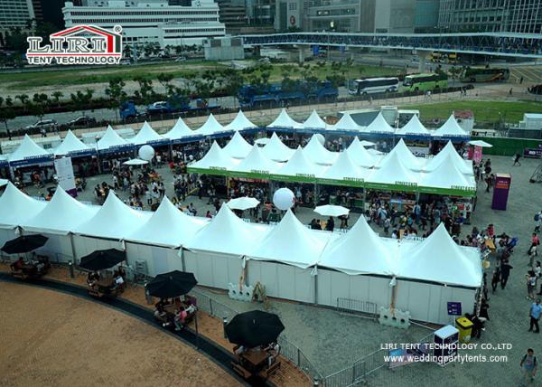 Barraca de alumínio branca de creme do pico alto com o Sidewall do PVC para a exposição para a venda