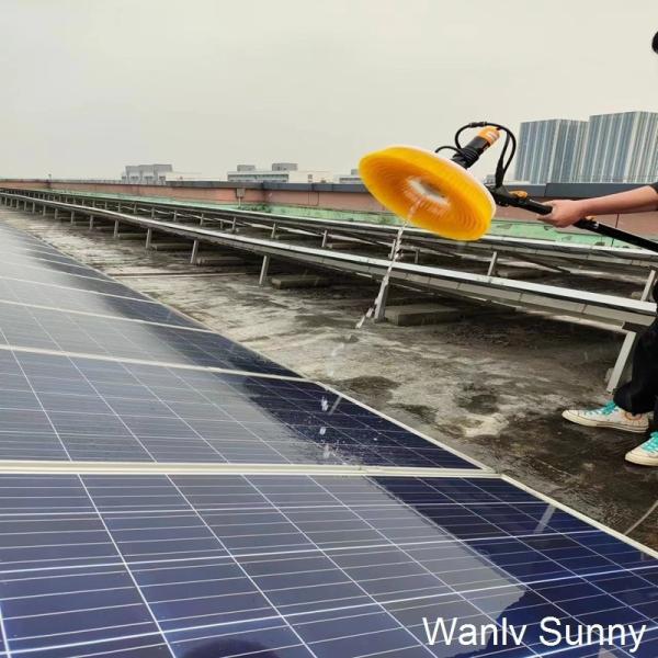 Escovinha Elétrica de Spin de Cabeça Única A Solução Última para a Limpeza de Painéis Fotovoltaicos