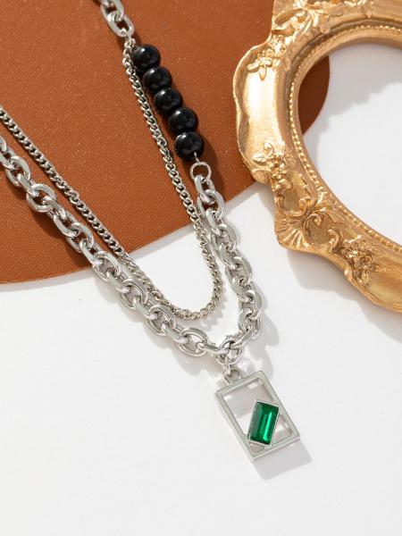 Fashion Double Layer Necklace Statement Necklace For Women Jewelry Gifts