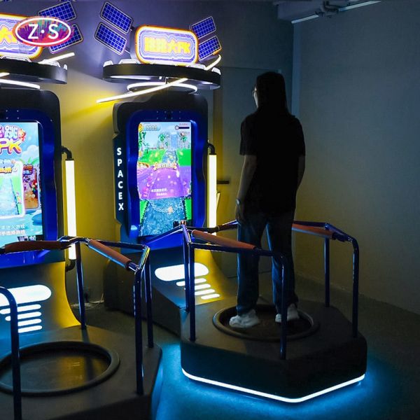 Cinq aventures thématiques Trampoline à détection de mouvement avec évitement d'obstacles