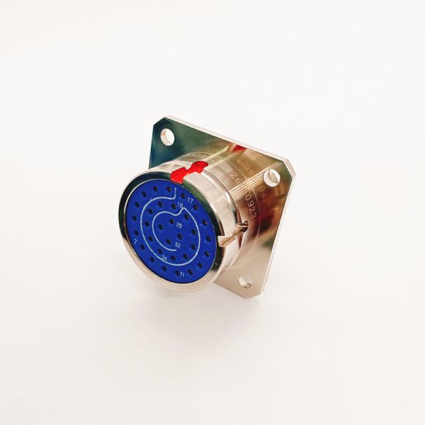 Circular Connector Y3A-1832ZK10 32 Pin Socket  Bayonet  Flange Mount Connector