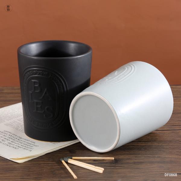 Выбитое штейном пустое керамическое Multi опарника свечи покрашенное с деревянными крышками