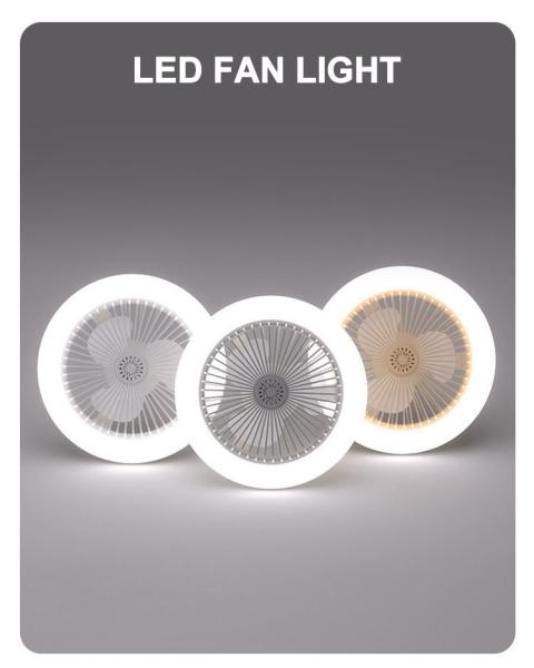 Nuevos ventiladores de techo con luces en forma de estrella con control remoto, ventilador de techo invisible romántico con luces LED