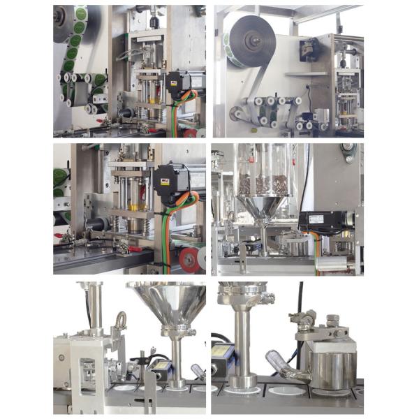 Capsule Filling Sealing SUS304 Coffee Powder Packing Machine