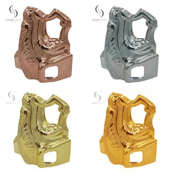 Shiny Silver Plastic Coffin Corners Coffin Handles And Accessories Supplier 4#S