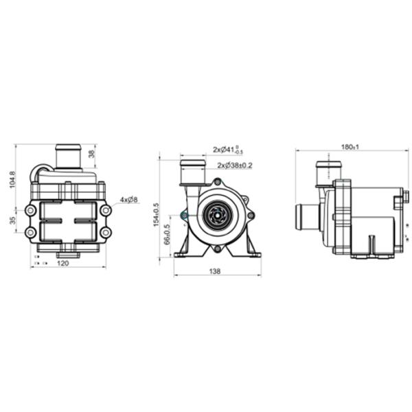 48V Electric Coolant Pump For Thermal Management In Energy Storage System
