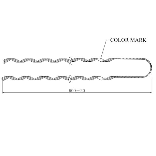Preformed Tension Clamp Guy Strip ADSS Cable Accessories Dead End Guy Grip