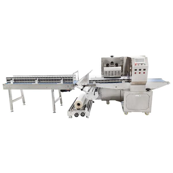 Flexible And Speed Frozen Food Packaging Equipment HFFS Horizontal Flow Wrapping Machine For PP/PVC/PS/EVA/PET/OPP Film