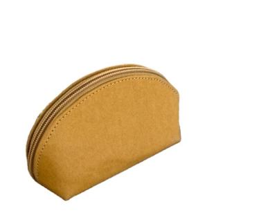 DuPont Kraft Washable Makeup Bag , ROHS UV Offset Printing Zipper Clutch Purse