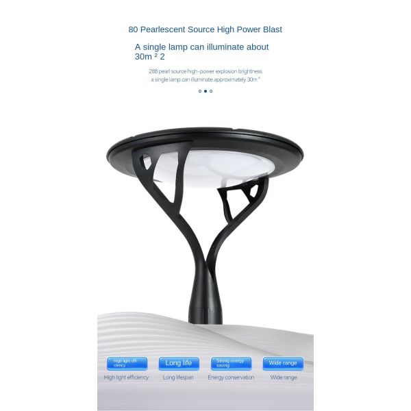 High-Strength Solar Garden Lamp for Bulk Procurement in Outdoor Projects