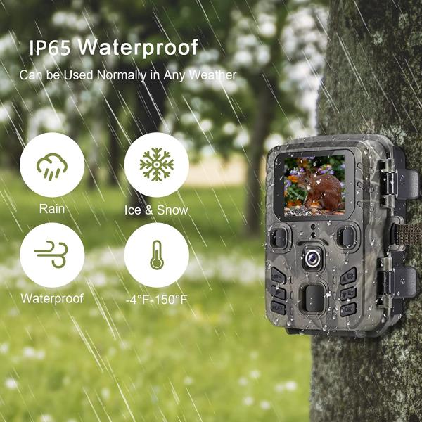Mini Trail Camera Outdoor Hunting infrarrojo 4K HD 20MP 1080p