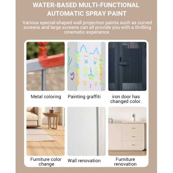 450ml Water Based Automatic Spray Paint For Furniture Painting