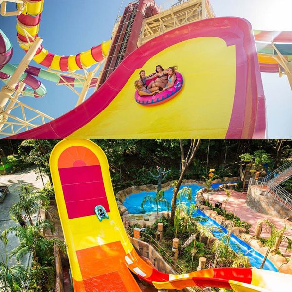 Family Rafting Slide Magic Carpet Slide 12-18m Height Water Park Thrill Rides