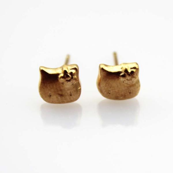 Sterling Silver Kitte Stud Earrings (KE01)
