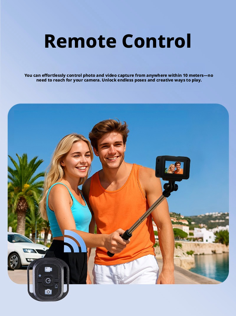 Factory Directly Supply 5K Action Camera Dual Touch Screen with Custom Service for Outdoor Diving and Camping