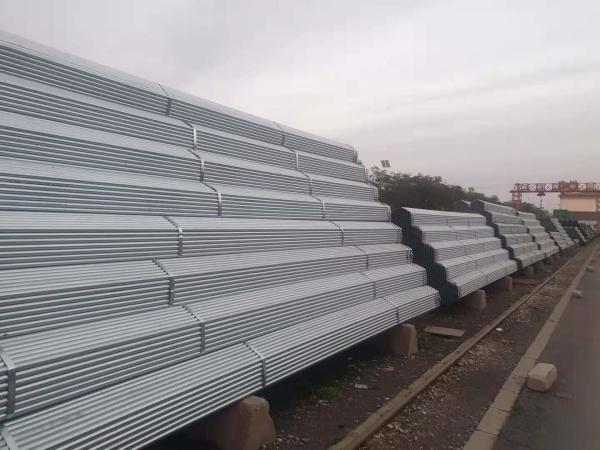 Galvanizado Soldado Quadrado / Rectangular Tubos de Tubos de Aço Secção oca para Casa Prefabricada