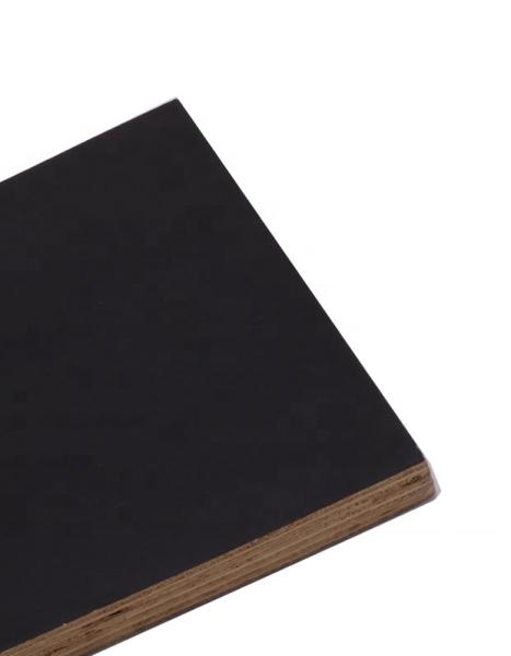 Construction Grade Black Film Faced Plywood , E1 Standard Hardwood Veneer Plywood