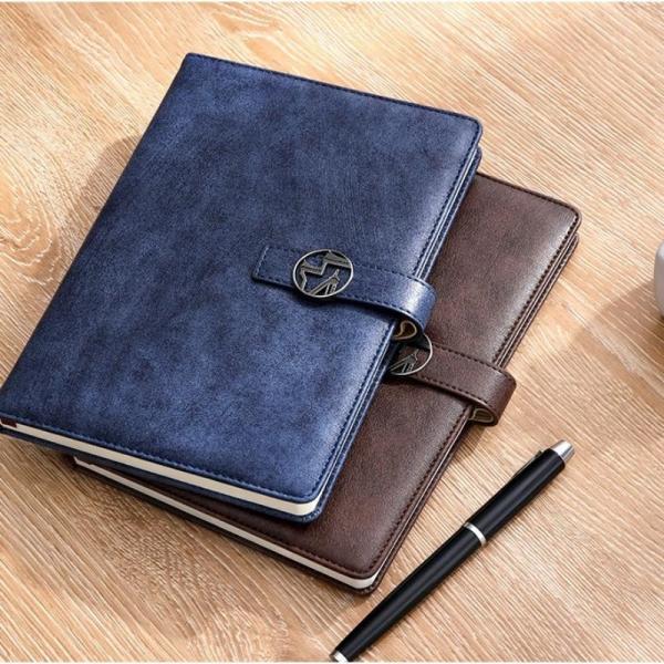 Business Gifts PU Leather Cover Notebook With Magnetic Clasp for School Office Stationery