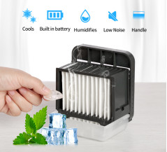 2000mAh à piles et fan rechargeable de refroidissement à l'air de bureau d'USB