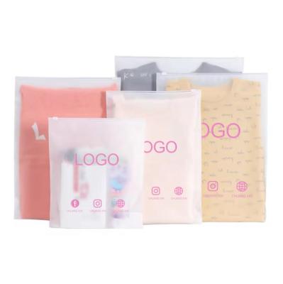 CTCX Frosted Zipper Bag Clothing Plastic Black Ziplock Bag Packaging Sacs En Plastique Frost Zip Lock Packaging Zipper Bag