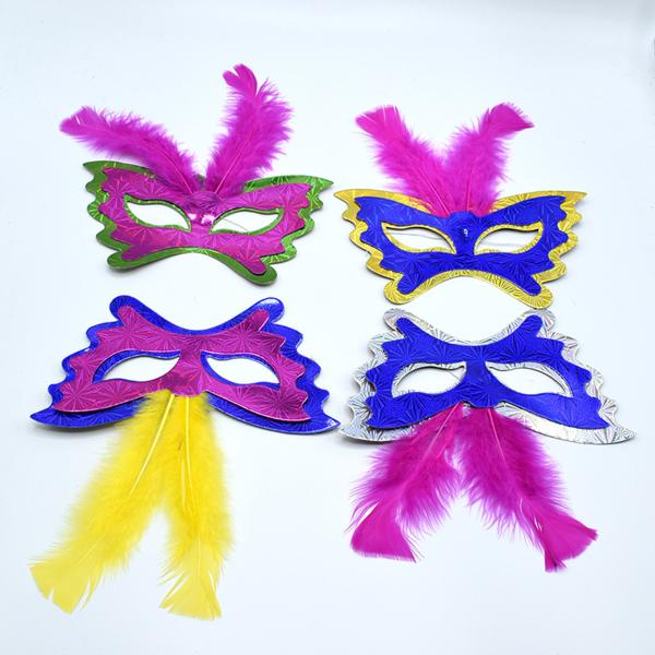 Women Festival Party Decorations Paper Handicraft Masks 350gsm CCNB Material
