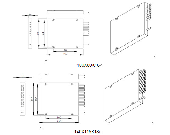 ABS 1260 модуля Mux Demux волокна 8CH 16CH 32CH CWDM DWDM оптический | dB 1620