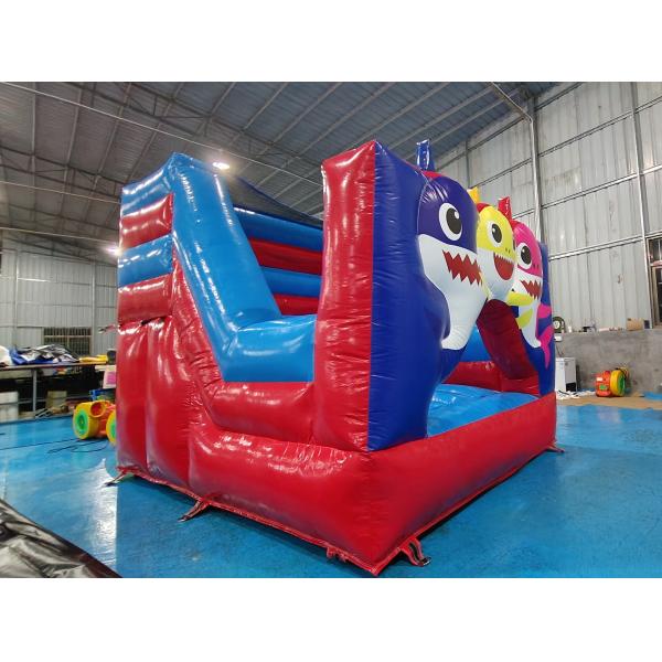 Огнеупорный 0,55 мм надувный скачок дом детская акула мультфильм тема взрыв вверх скачок дом