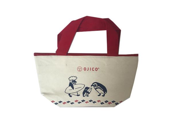 10A Cotton Canvas Tote Bags Insulated Tote Bag With Zipper