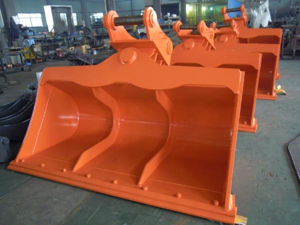 Resistência ao desgaste utilizando balde de agarração mecânica materiais de escavadeira balde de inclinação para CAT305.5, SK110, HD512