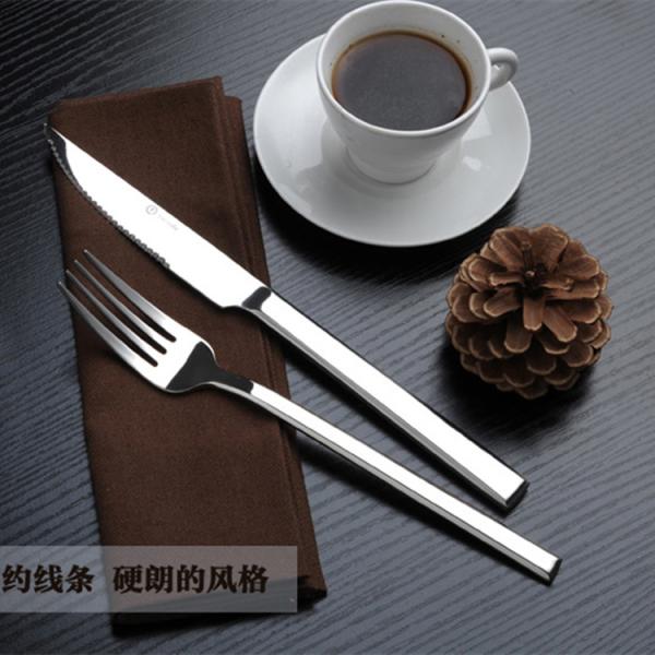 18/10 stainless steel table knife fork/dessert knife and fork/serving set