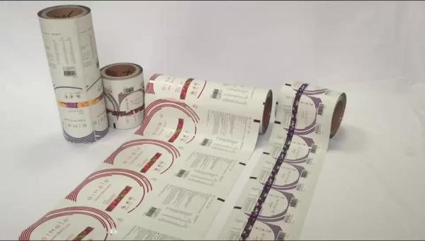 custom logo printing plastic food package bag, food packaging plastic roll film