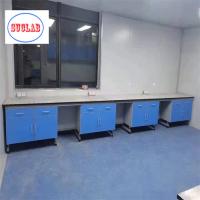 Chemistry Lab Workbench Safety  Steel  Wood Laboratory Workbench  With Chemical Resistant Laminate Work Surface