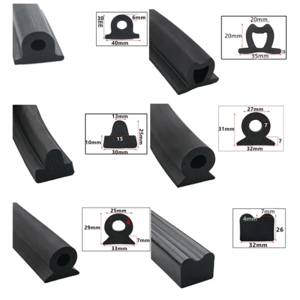 Factory Supply EPDM Extrusion Rubber Seal Strips for Garbage Truck Sanitation Vehicles