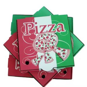 Rigid Boxes Customized Pizza Box Size Biodegradable Fast Food Grade Corrugated Paper Packaging Box