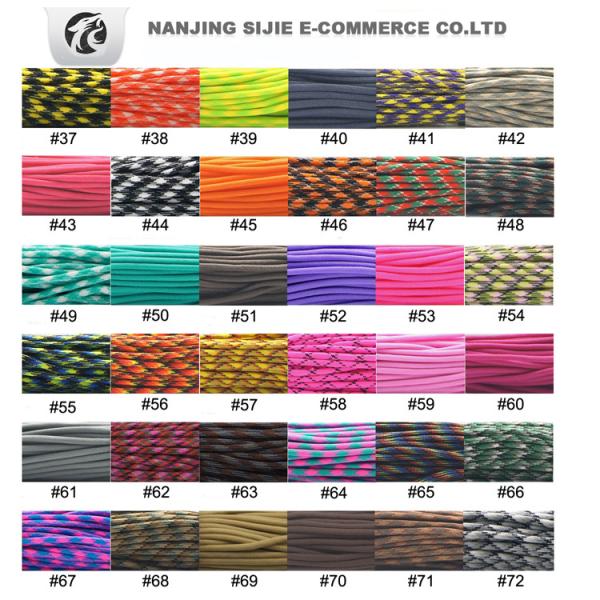 Customization 100FT 7 Inner Strand 550 Polyester Paracord Parachute Cord Camping Rope