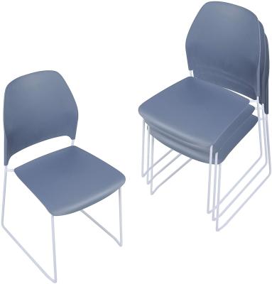 Stackable Office Plastic Stacking Chairs For Business Plastic Compact Dining Side