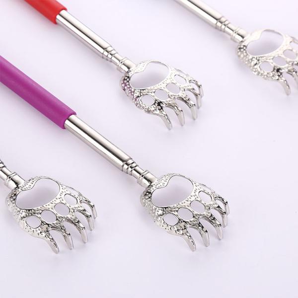 1-Year Shelf Life Portable Metal Bear Claws Back Scratchers with Telescopic Handle