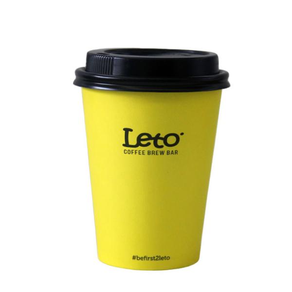 Food Grade Custom Compostable Coffee Cups 8oz 12oz 16oz Eco Friendly Paper Cups