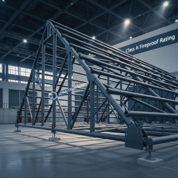 Customizable Heavy Duty Truss with 30% Roof Pitch and Class A Fireproof Rating for Large Scale Buildings