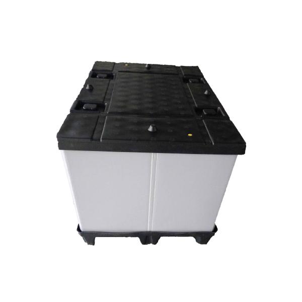 Collapsible Automotive Battery Plastic Pallet Box for Stackable Storage and Transport