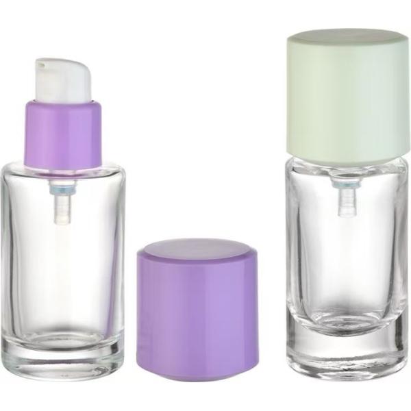 オーバーキャップ付き 30ml ガラスベースボトル