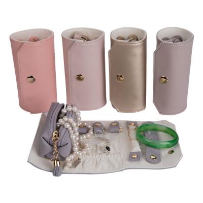 O saco de couro roxo/do rosa joia para a joia recolhe/peso da exposição 0.3kg