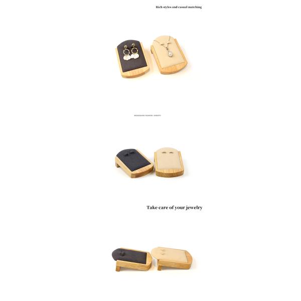 OEM Discrète Boucles d'oreilles en bois Display Holder bijoux Pendentif Exposition accessoires