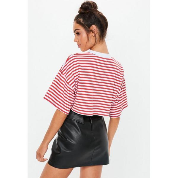 Clothing Women Cropped Stripe T Shirt