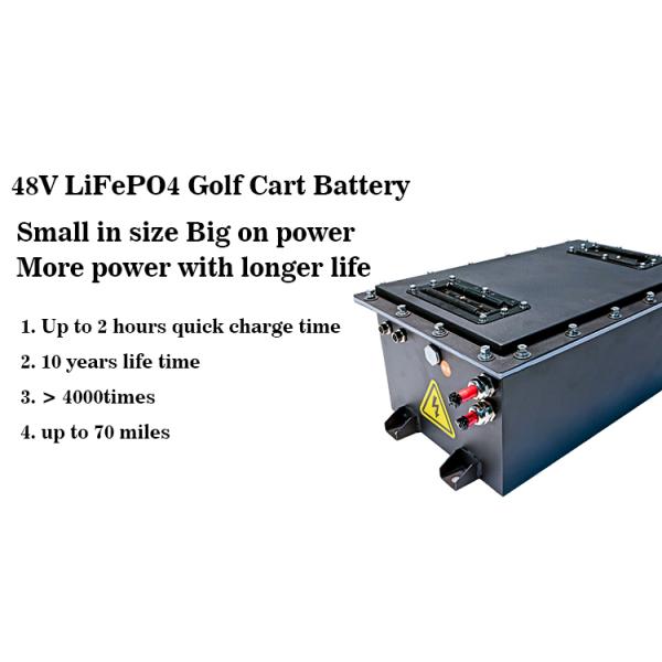 51.2V 105Ah Lithium Ion Golf Cart Battery Pack Rechargeable LFP Golf Cart Batteries Lifepo4 73.6V 150Ah for Low Speed Sightseeing Car