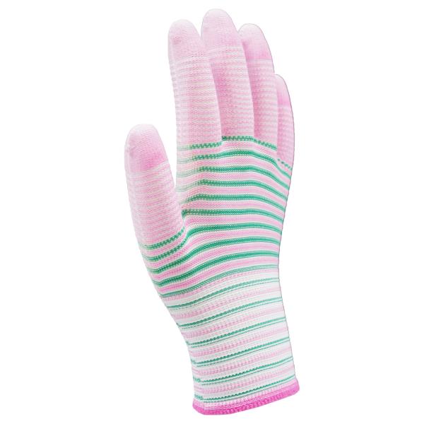 NBW-PT303 13 Gauge Zebra Pattern PU Palm Coated Gloves