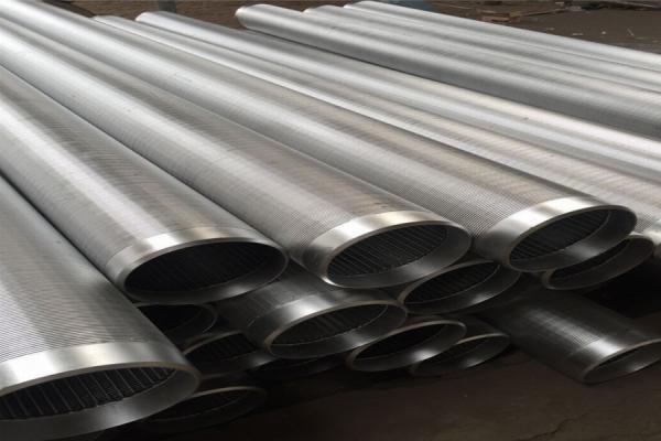 V deu forma a 219mm a tubulação da tela que de fio da cunha soldou toda a tubulação 304 redonda de aço inoxidável